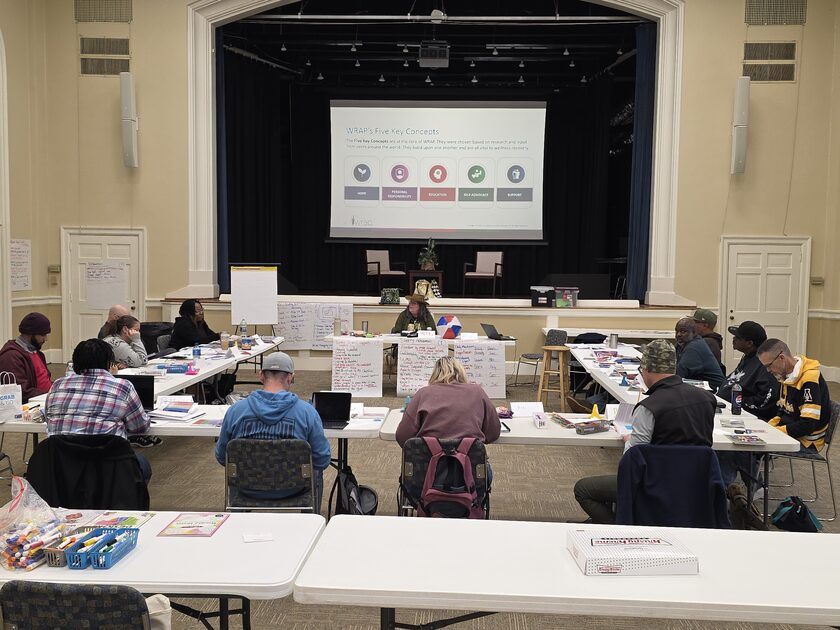 WRAP Facilitator Training class in session at Partners BHM, Gastonia NC, February 2026